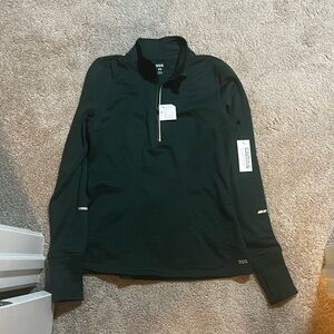 DSG Women's Dark Green Quarter-Zip Sweatshirt